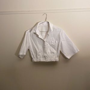 Pixie Market crop top button down in size small - NWOT